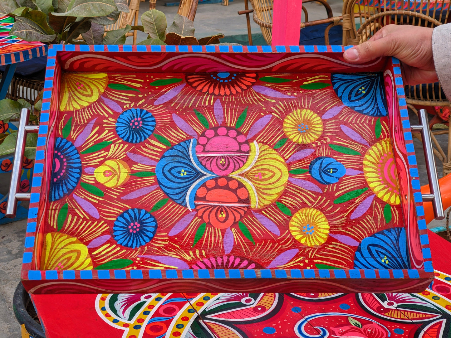 Truck Art Wooden Tray - Large (40x33 cm)