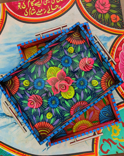 Truck Art Wooden Tray - Large (40x33 cm)